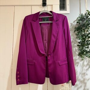 Guess Julia Fuchsia Satin Blazer
